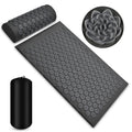 Acupressure mat charcoal grey set with carry bag