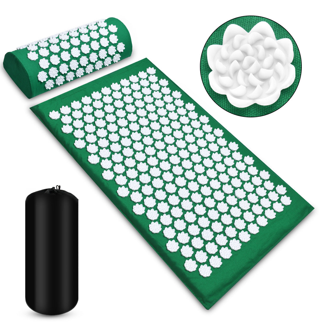 Acupressure mat ocean blue set lifestyle use
