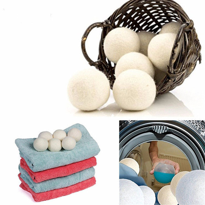 New Zealand wool dryer balls in tumble dryer