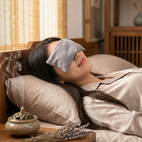 LUNA weighted linen eye pillow mist grey relaxation